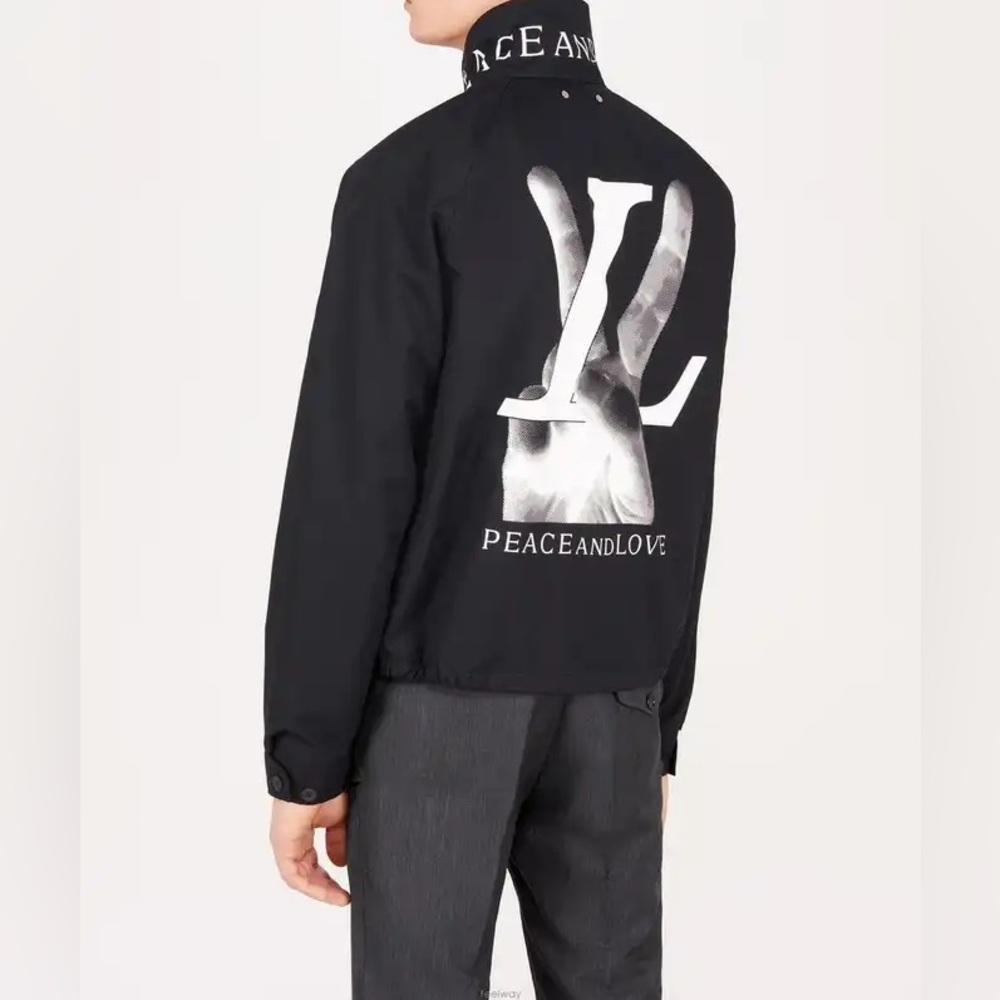 Peace and Love Black Jacket